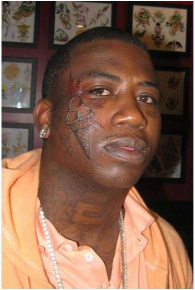 gucci new tattoo on face. of Gucci#39;s new tattoo,
